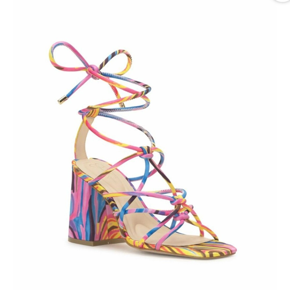 Jessica Simpson Multicolor Strappy Heels